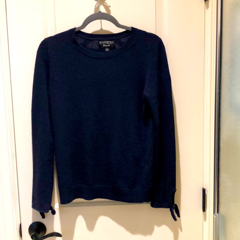 Navy wool sweater